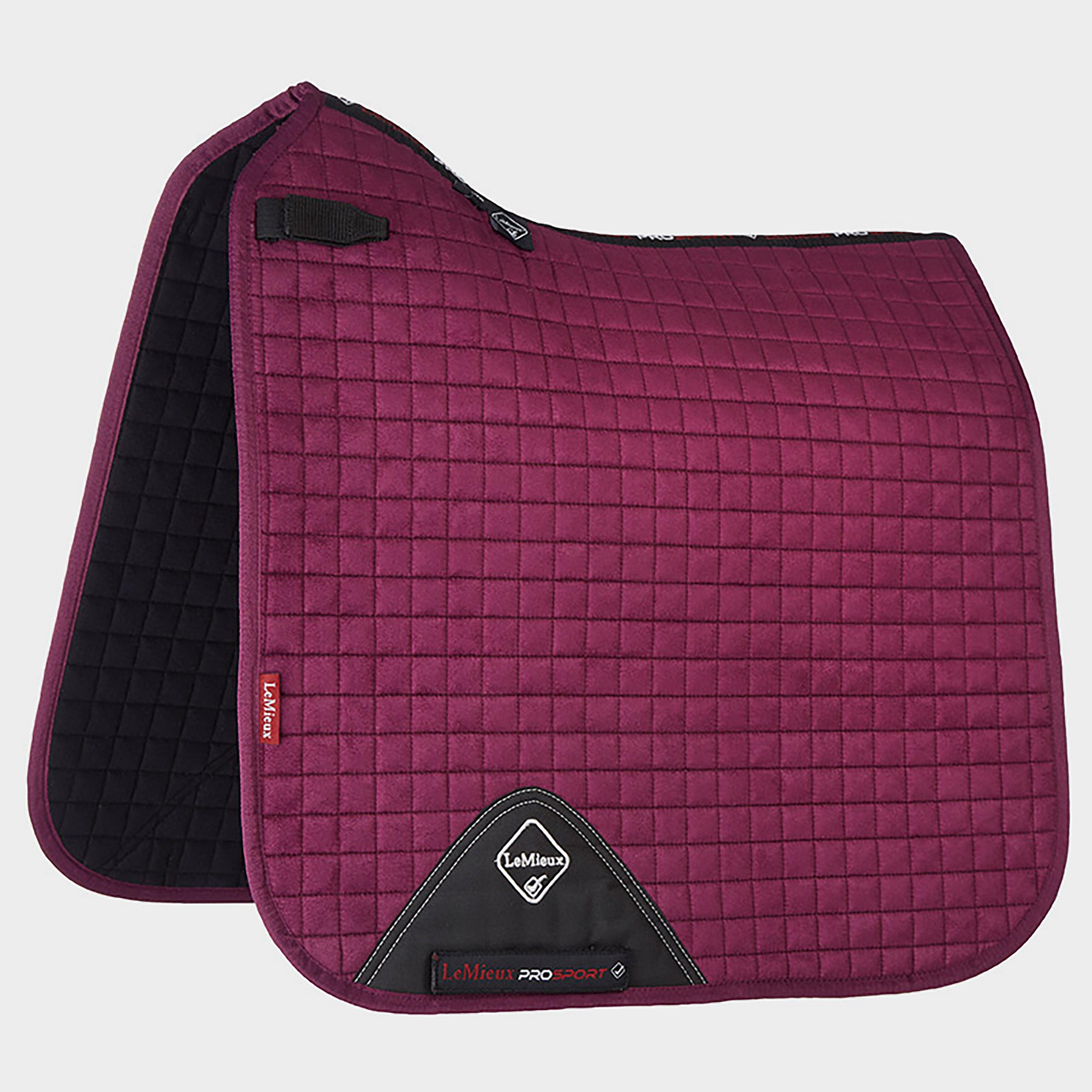 ProSport Suede Dressage Square Saddle Pad Plum