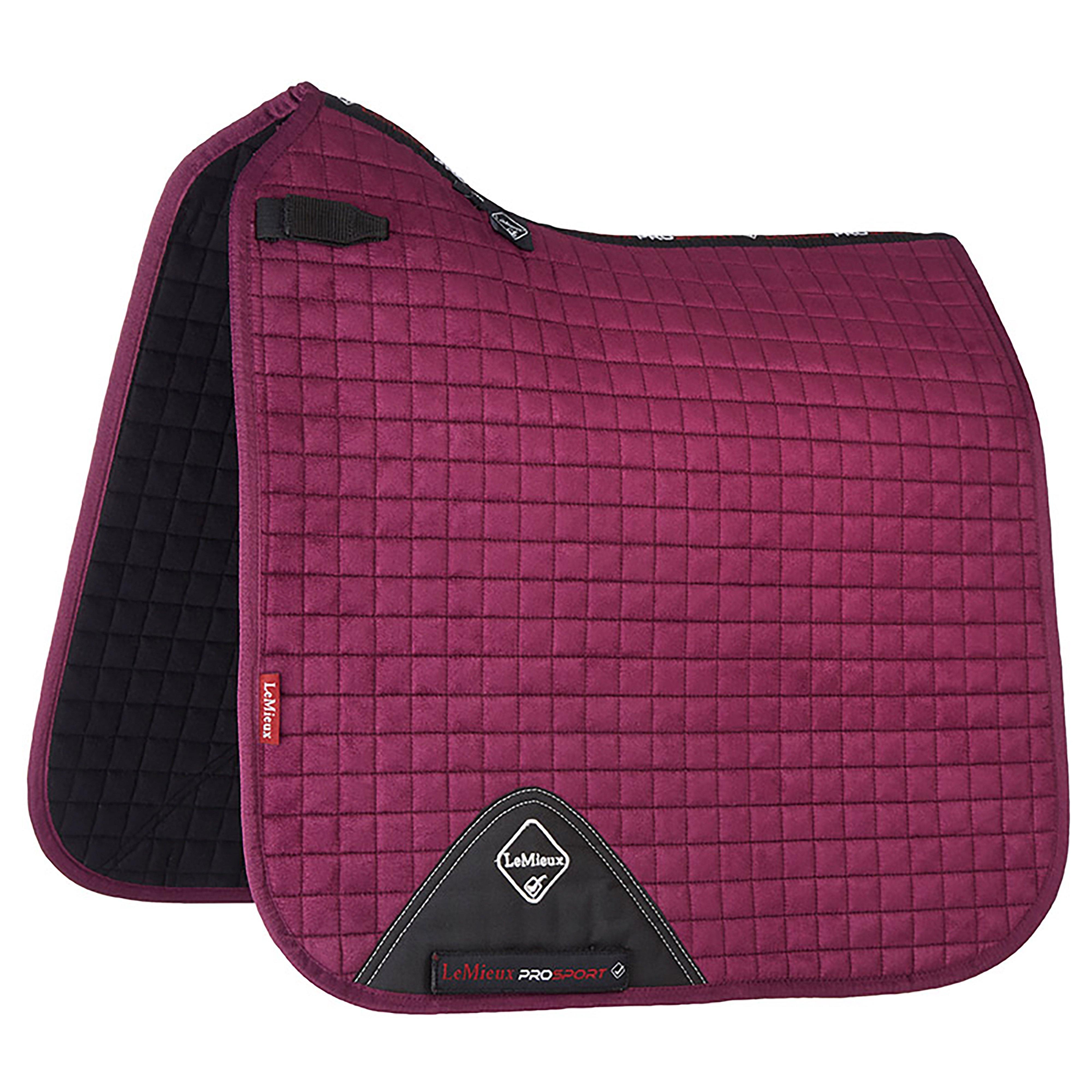 ProSport Suede Dressage Square Saddle Pad Plum