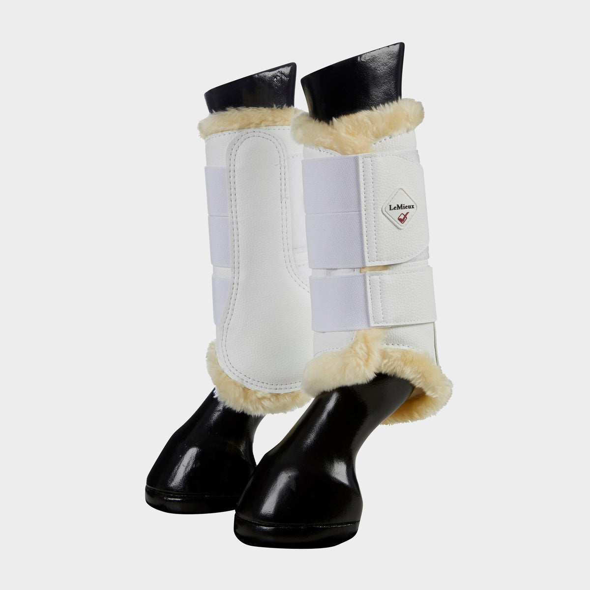 Fleece Lined Brushing Boots White