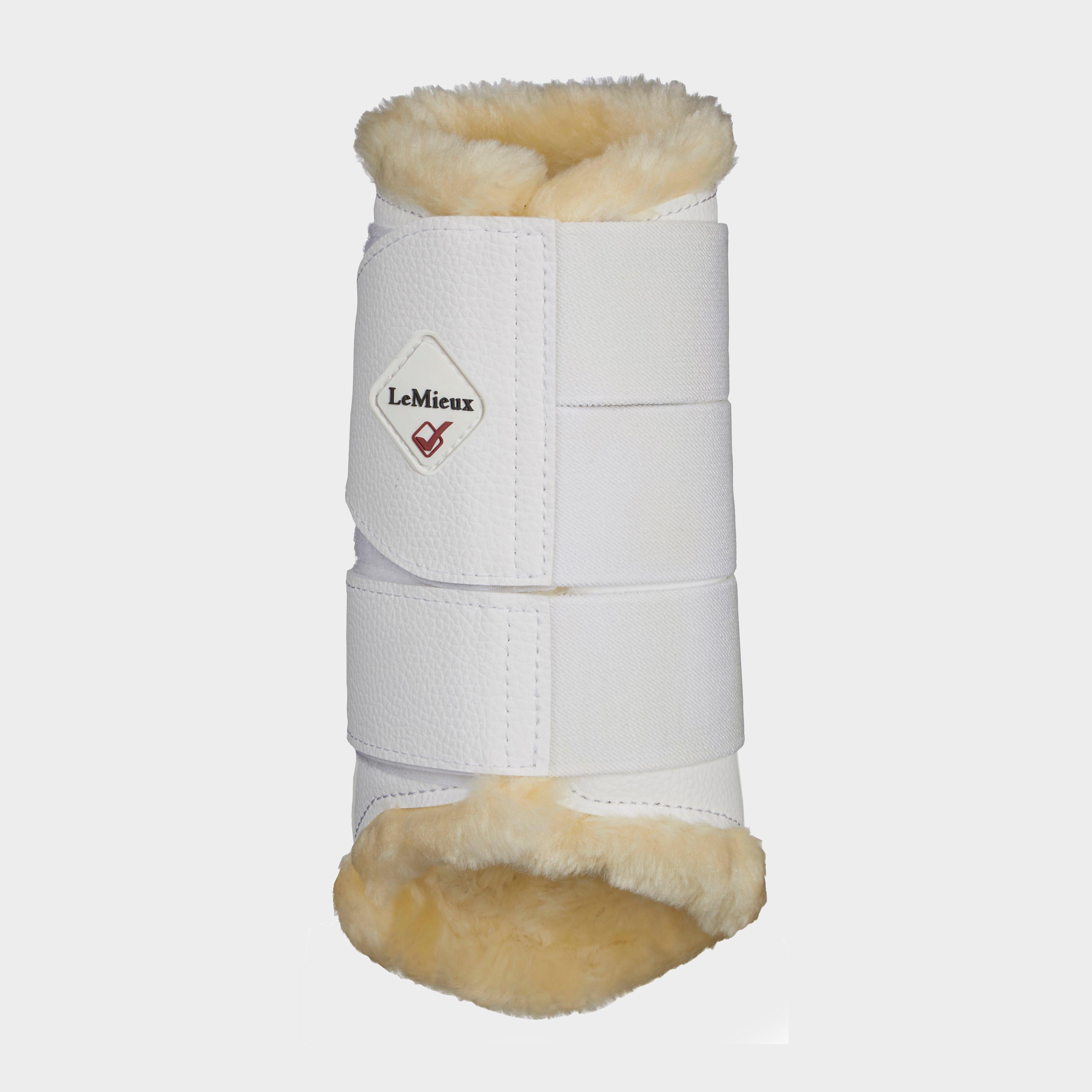 Fleece Lined Brushing Boots White