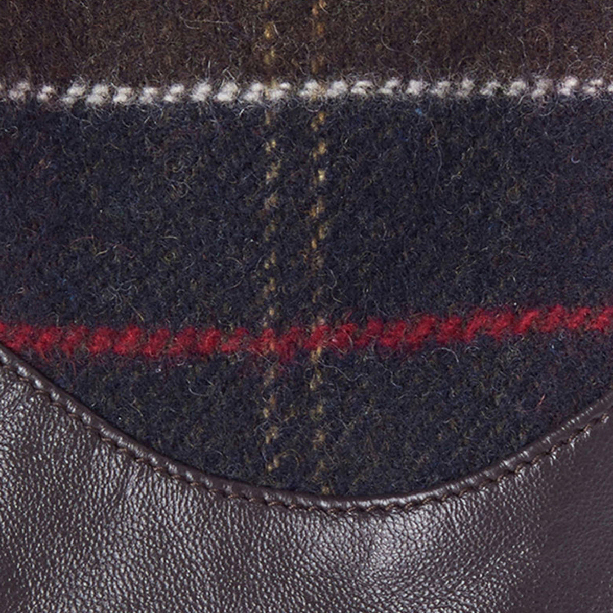 Dee Tartan Glove Dark Brown