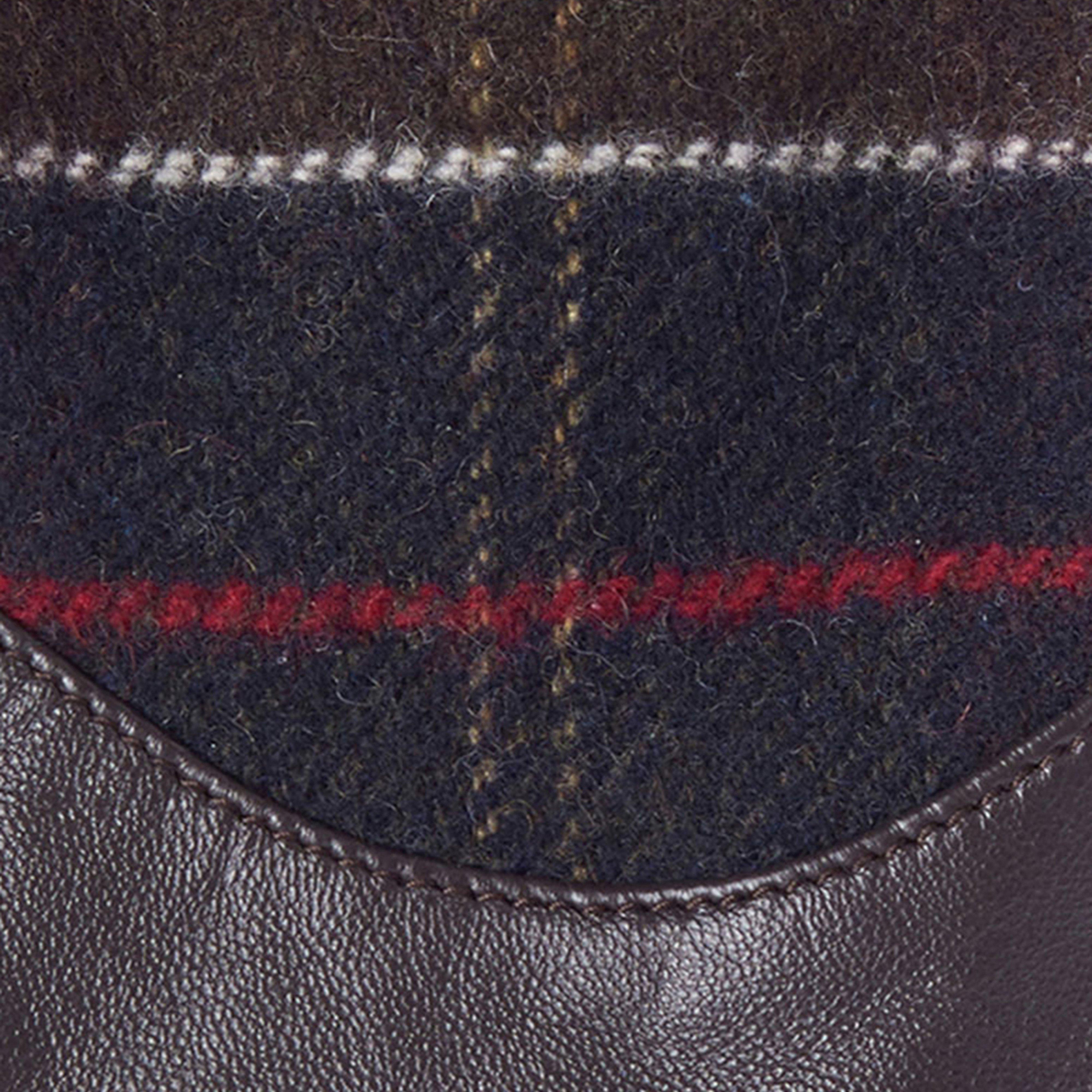 Dee Tartan Glove Dark Brown