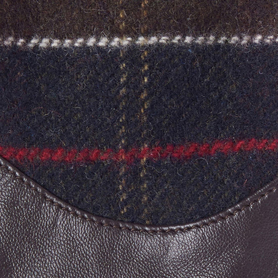 Dee Tartan Glove Dark Brown