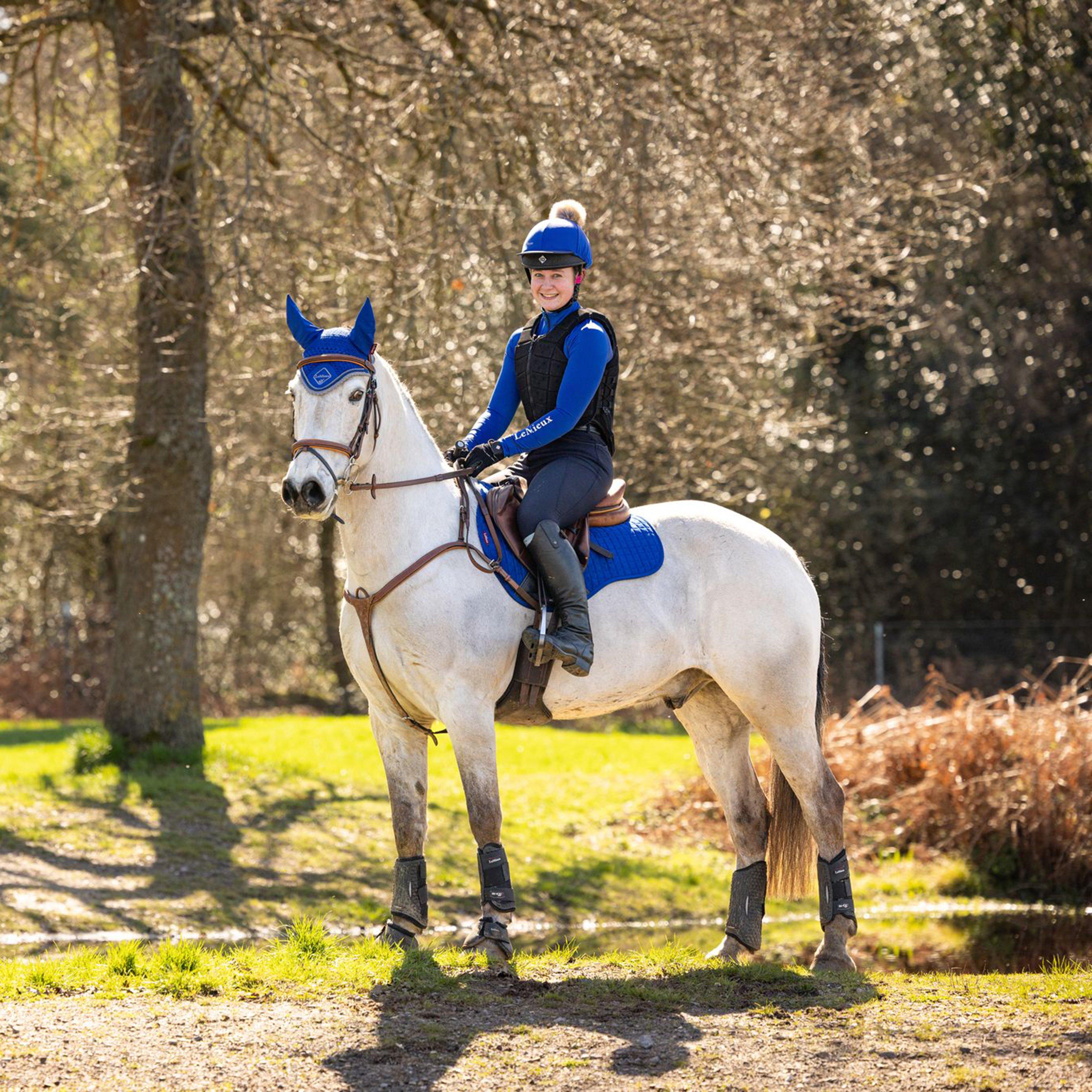 ProSport Suede GP Square Saddle Pad Benetton Blue