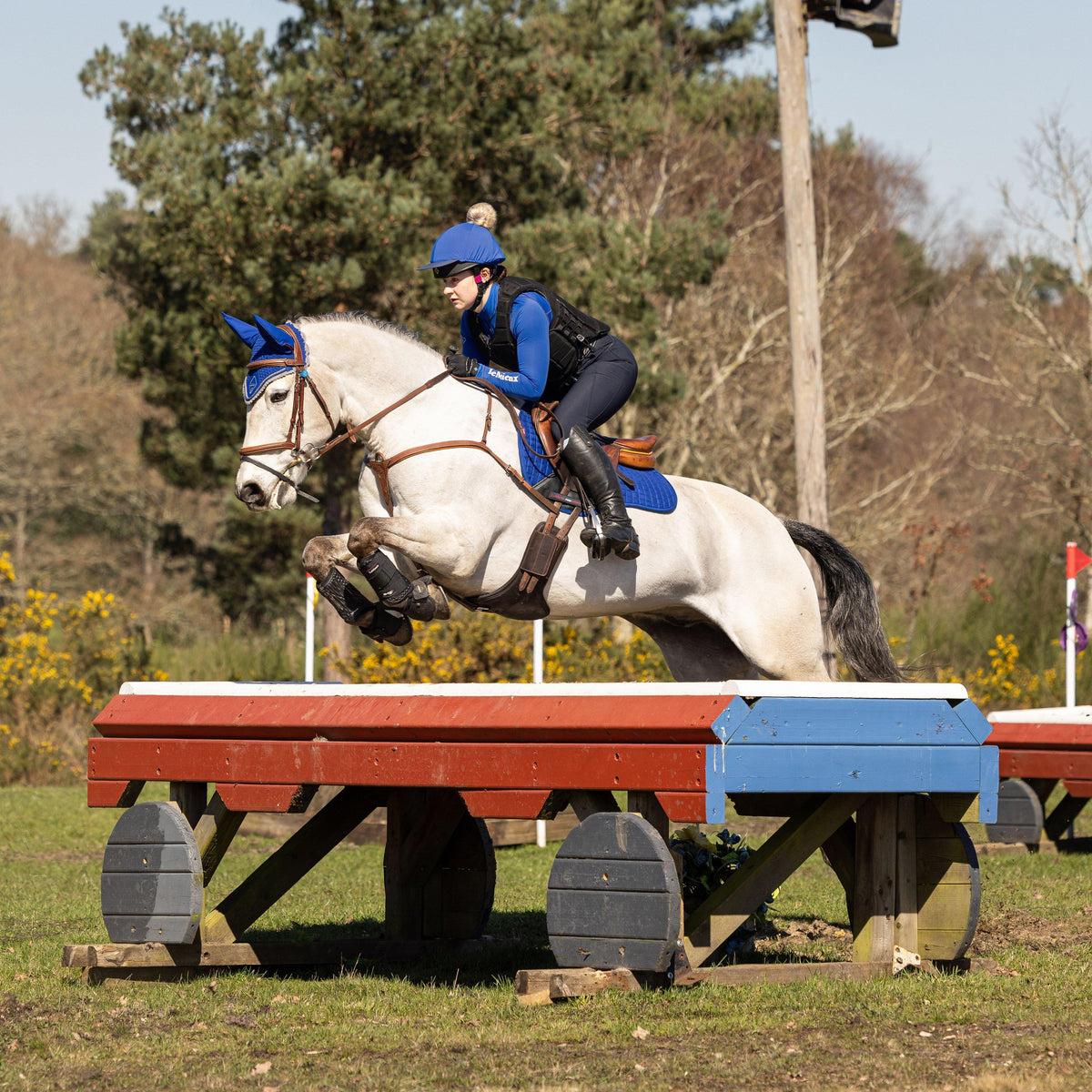 ProSport Suede GP Square Saddle Pad Benetton Blue