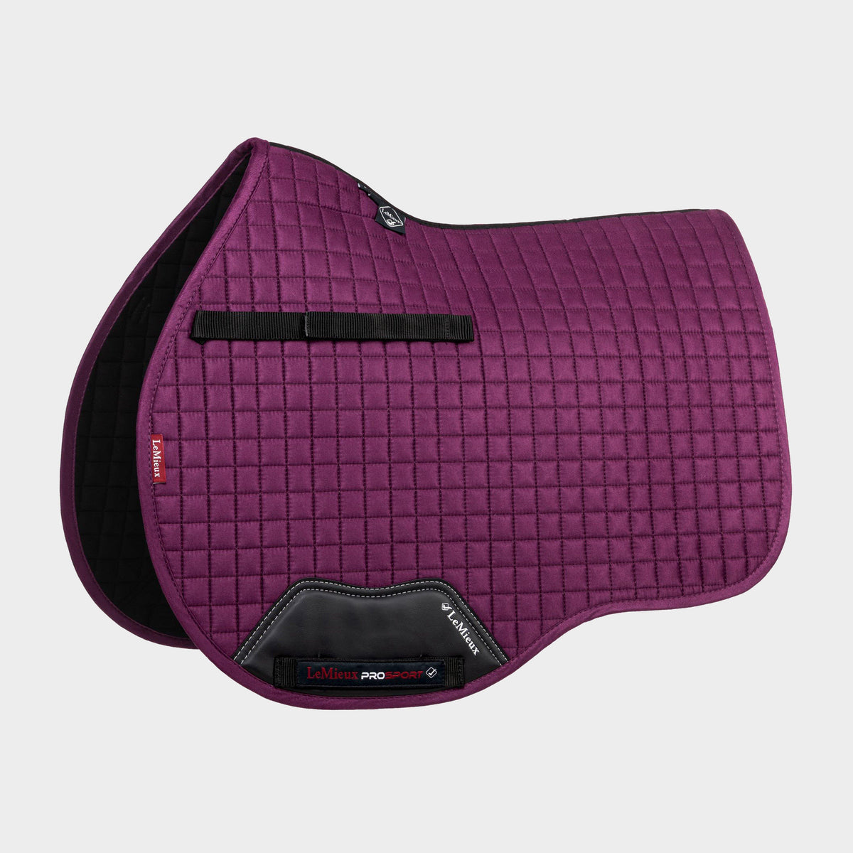 ProSport Suede GP Square Saddle Pad Plum