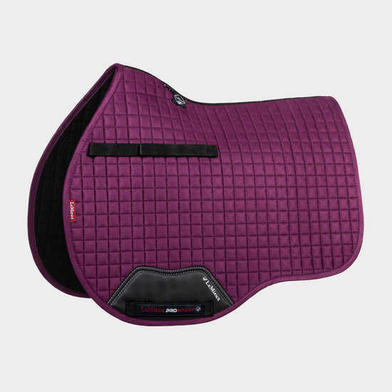 ProSport Suede GP Square Saddle Pad Plum
