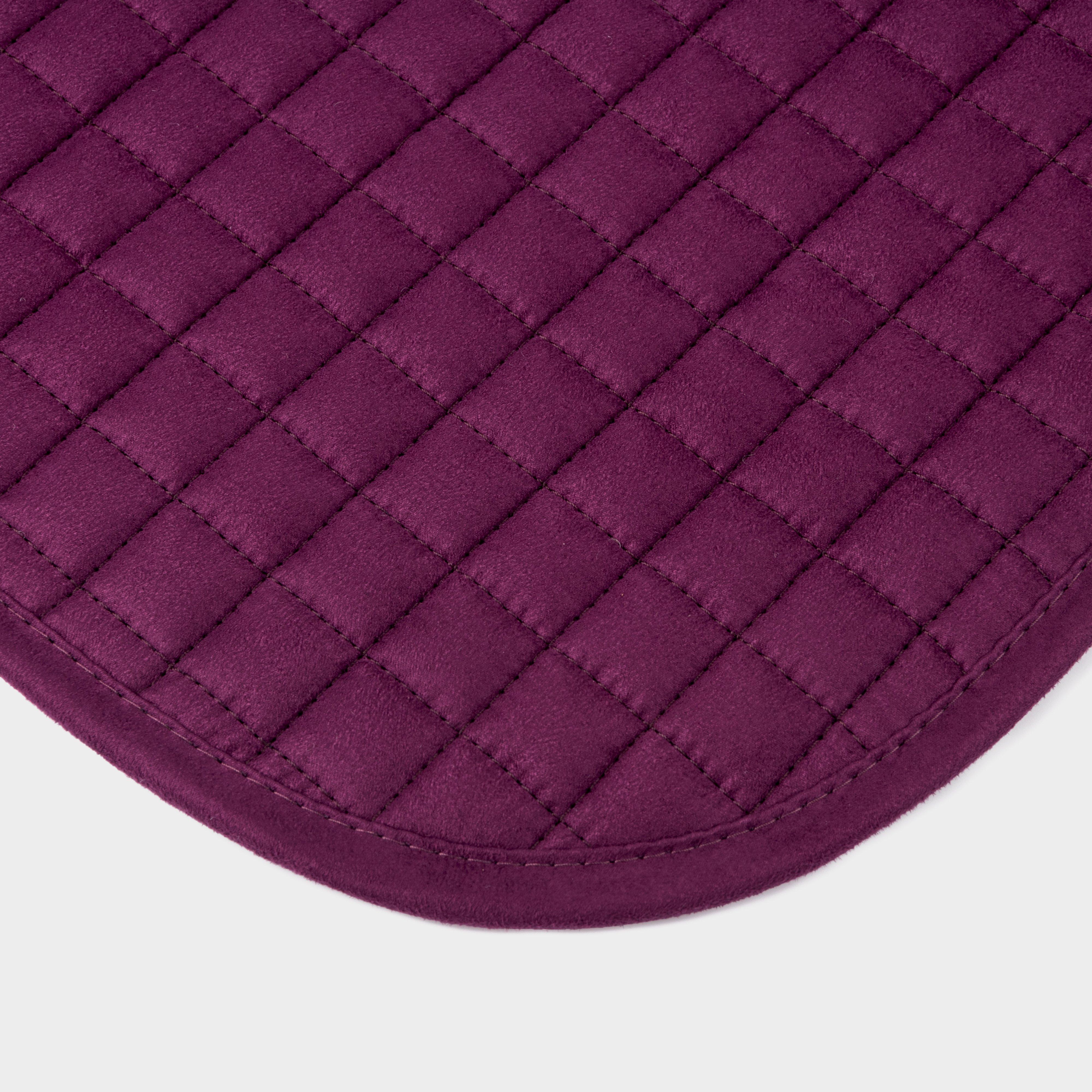 ProSport Suede GP Square Saddle Pad Plum