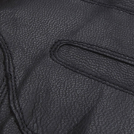 Adults Insulated Burnished Leather Gloves Black