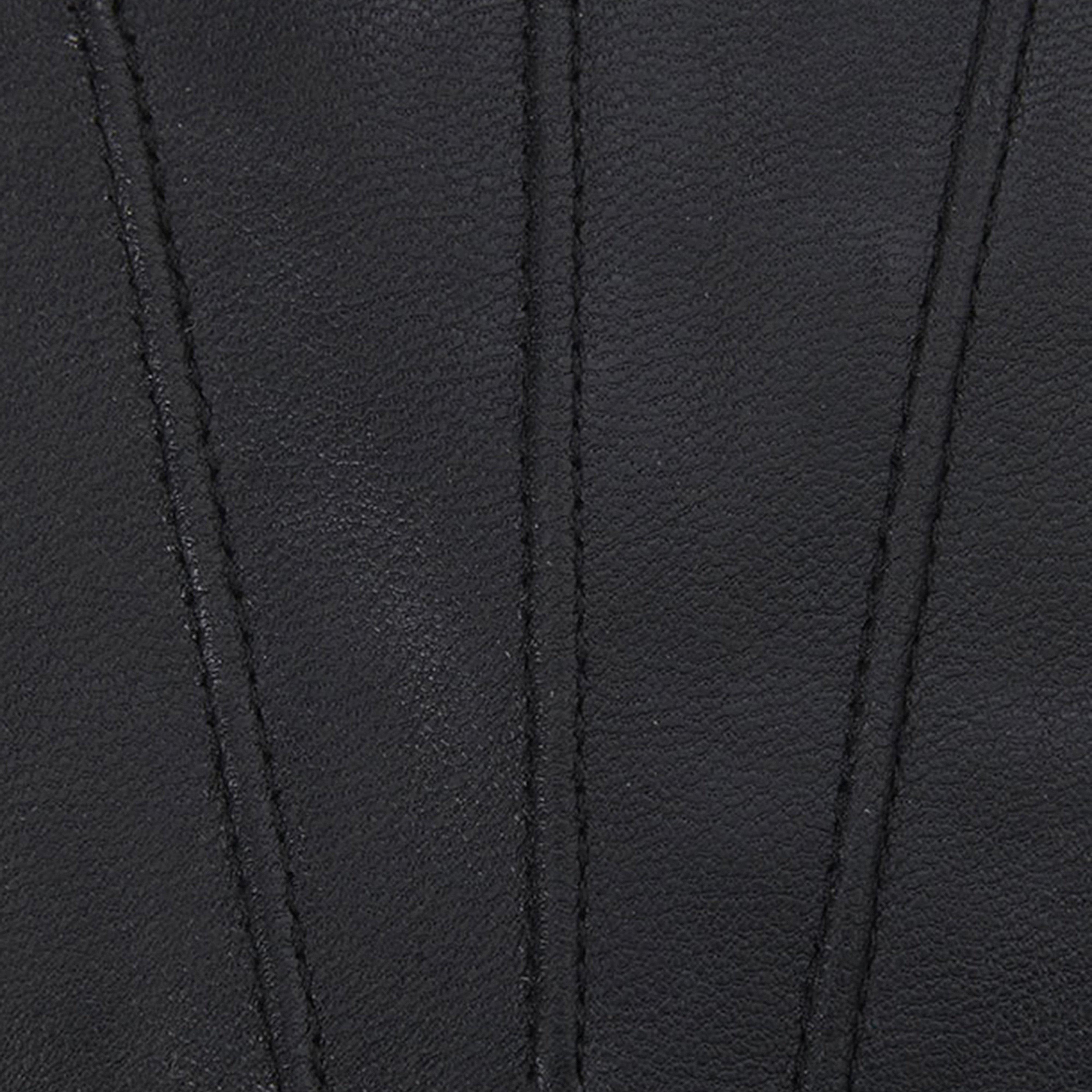 Adults Insulated Burnished Leather Gloves Black