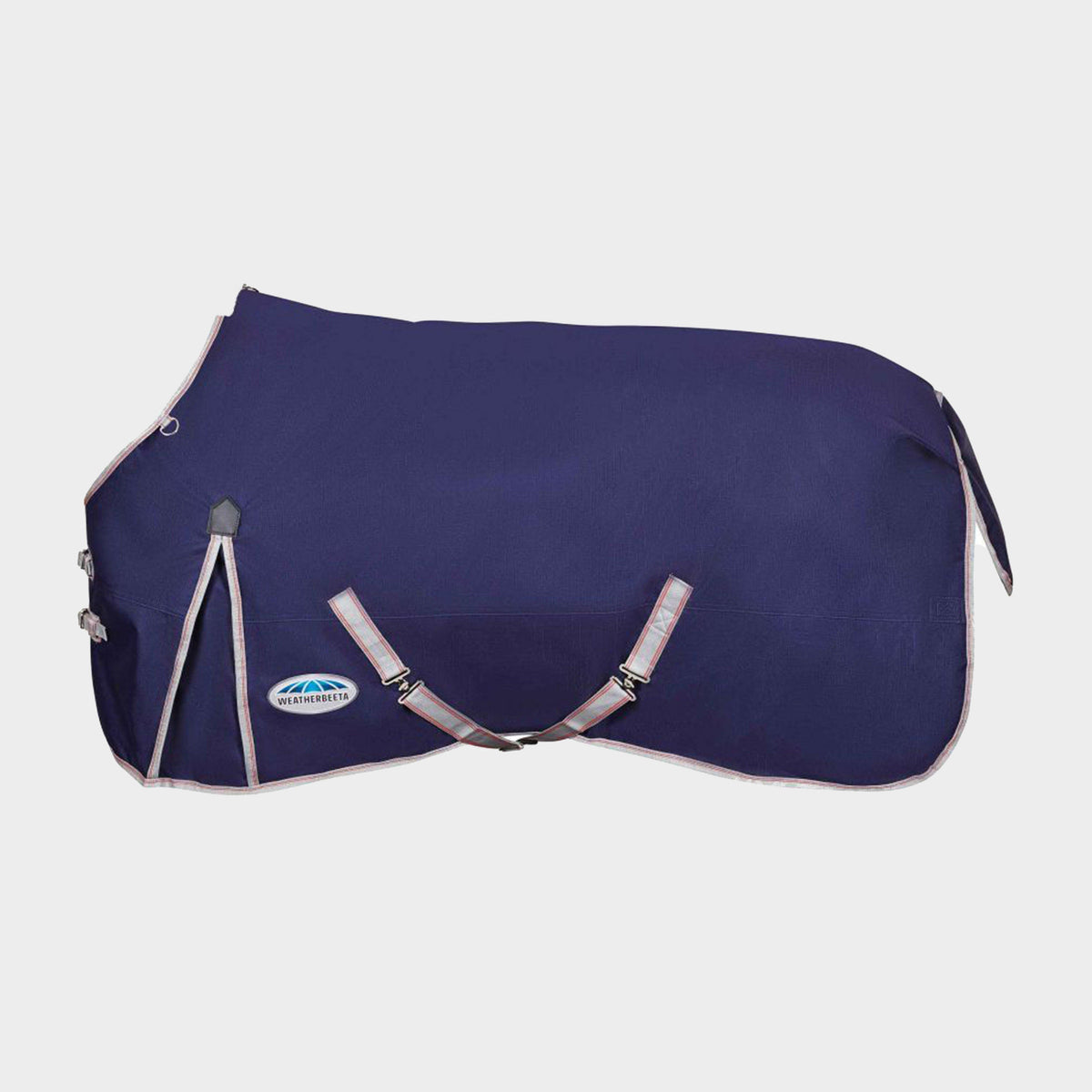 ComFiTec Essential 220g Medium Weight Standard Neck Turnout Rug Navy/Silver