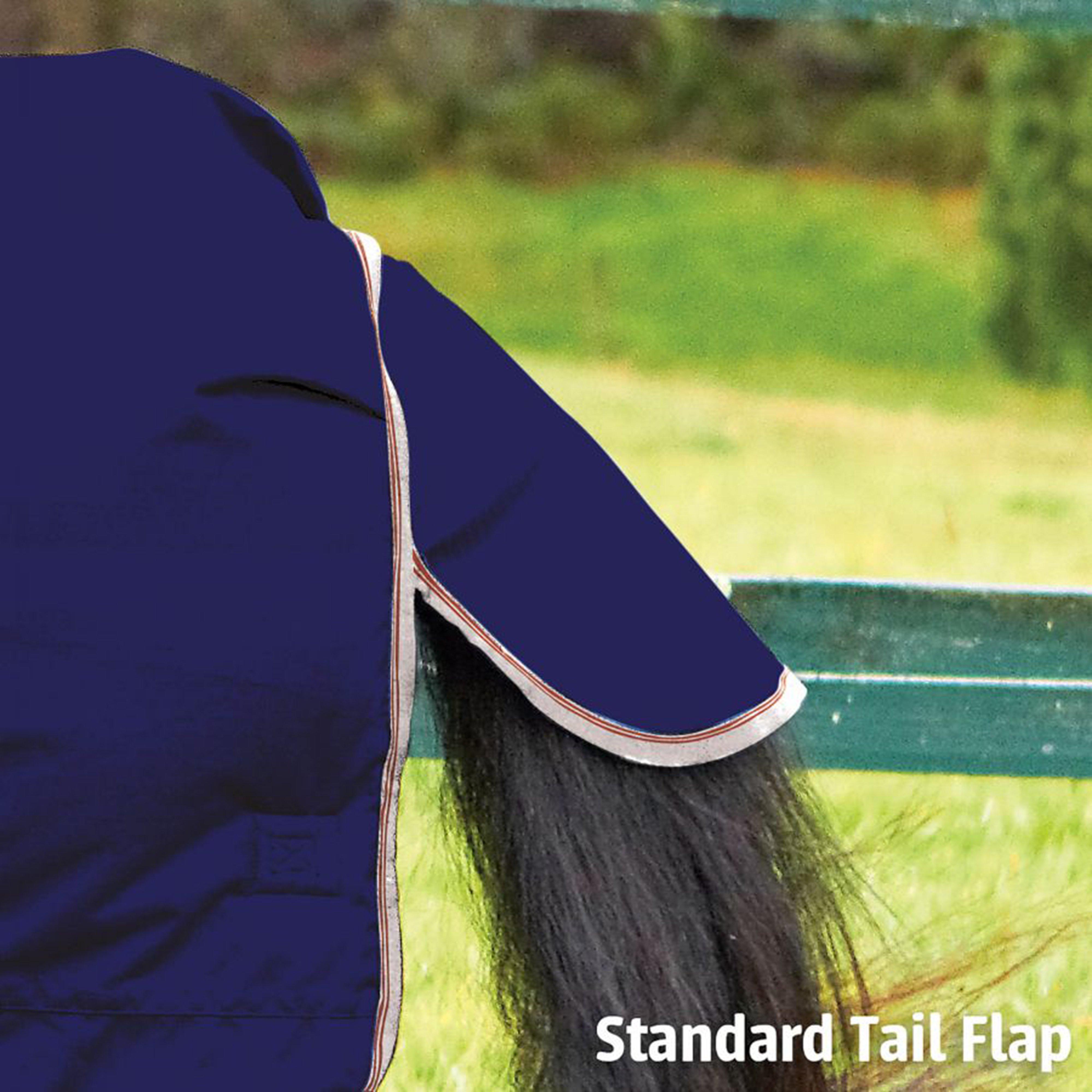 ComFiTec Essential 220g Medium Weight Standard Neck Turnout Rug Navy/Silver