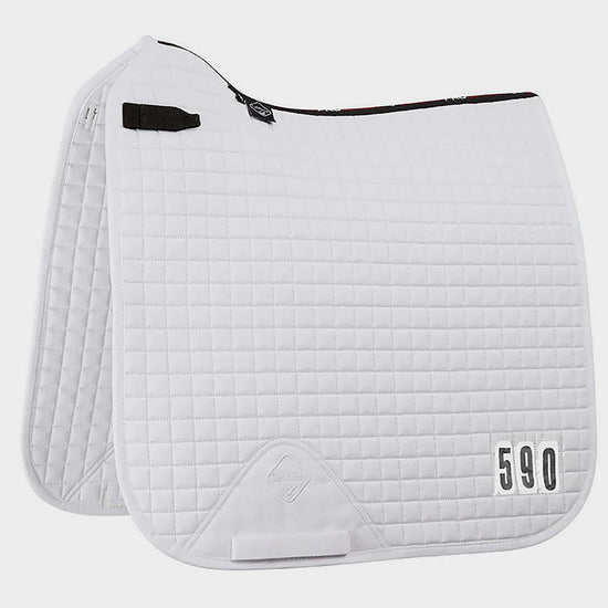 ProSport Cotton Competition Dressage Square Saddle Pad White
