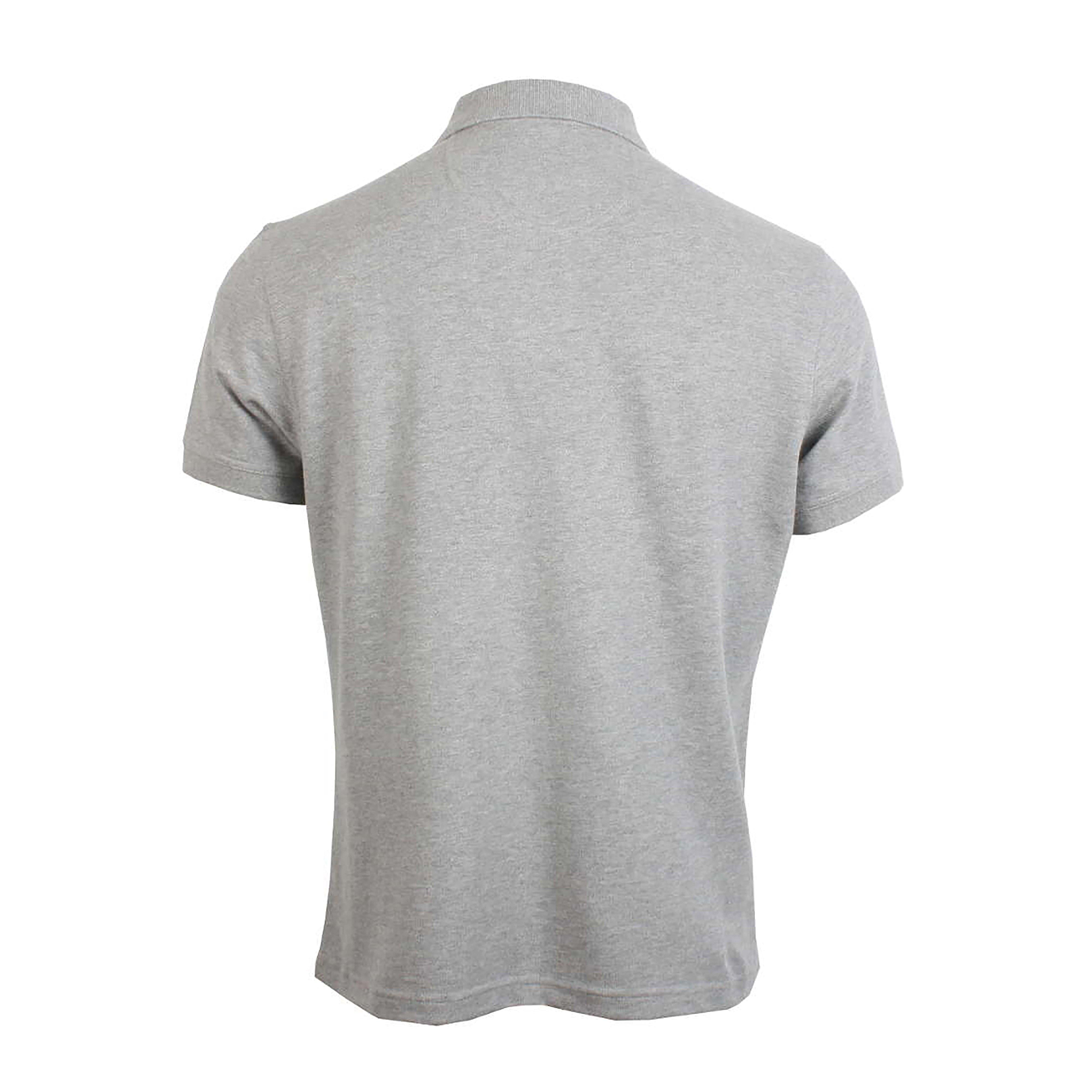 Mens Sports Polo Grey Marl