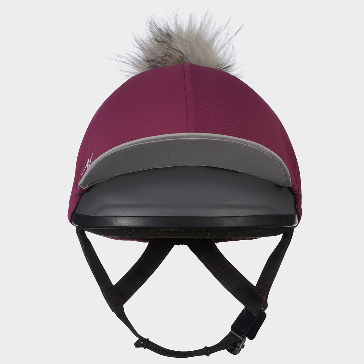 My LeMieux Hat Silk Plum/Grey