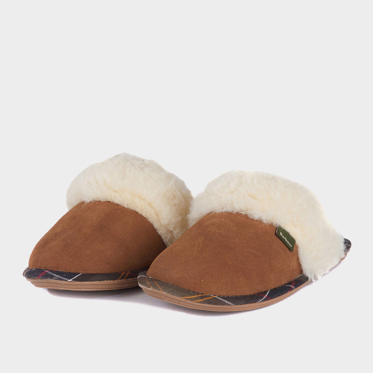 Womens Lydia Mule Slippers Camel Suede