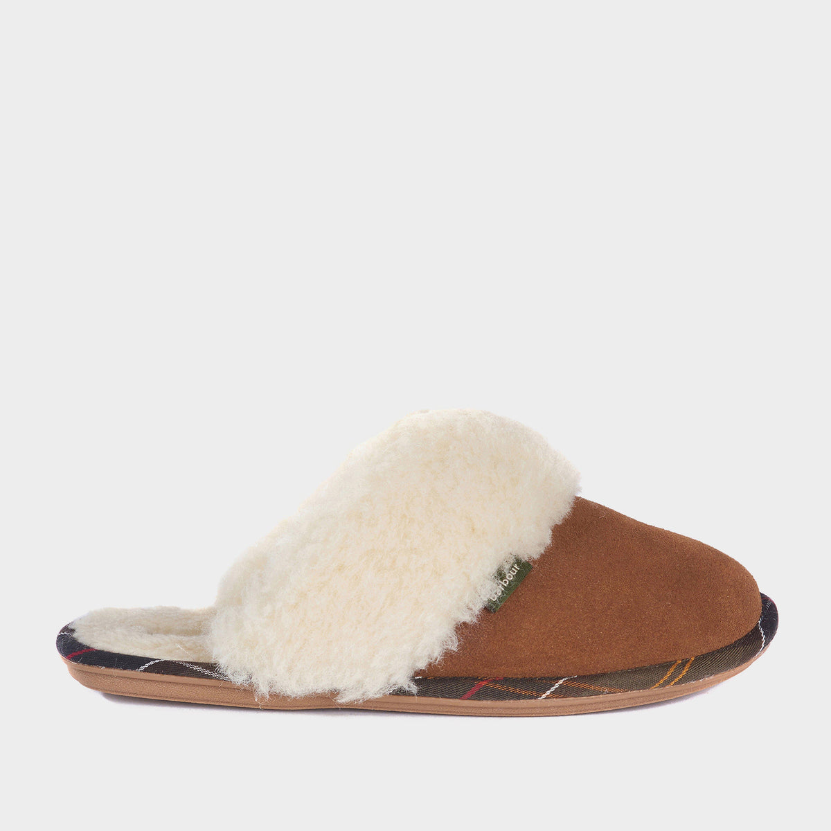 Womens Lydia Mule Slippers Camel Suede