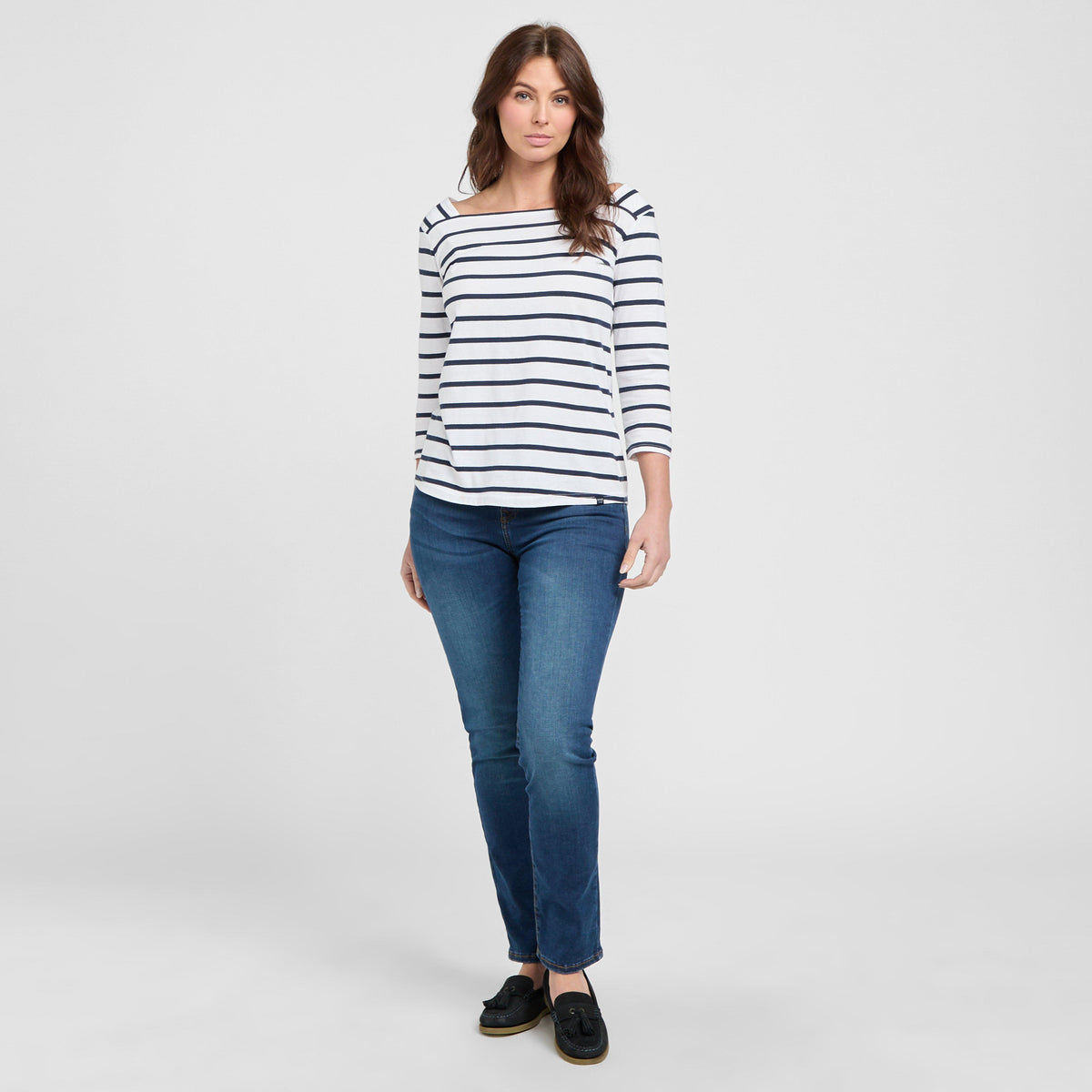 Womens Essential Slim Jeans Worn Blue