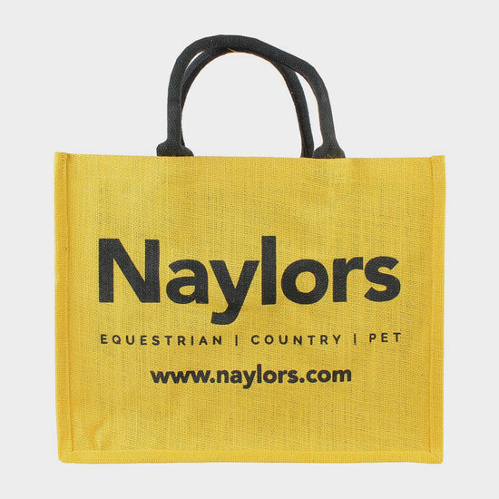 Hessian Jute Bag Yellow/Black