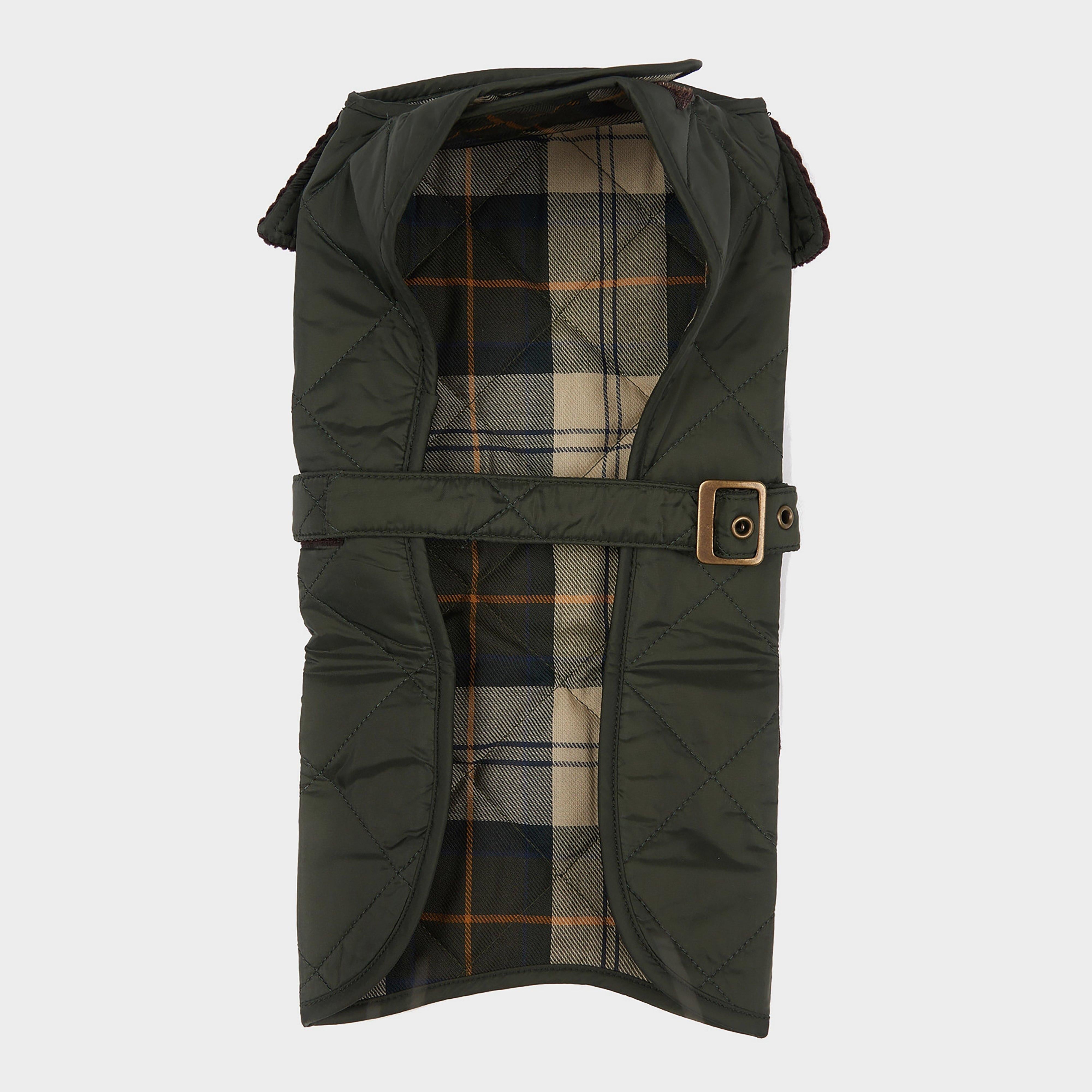 Quilted Dog Coat Olive