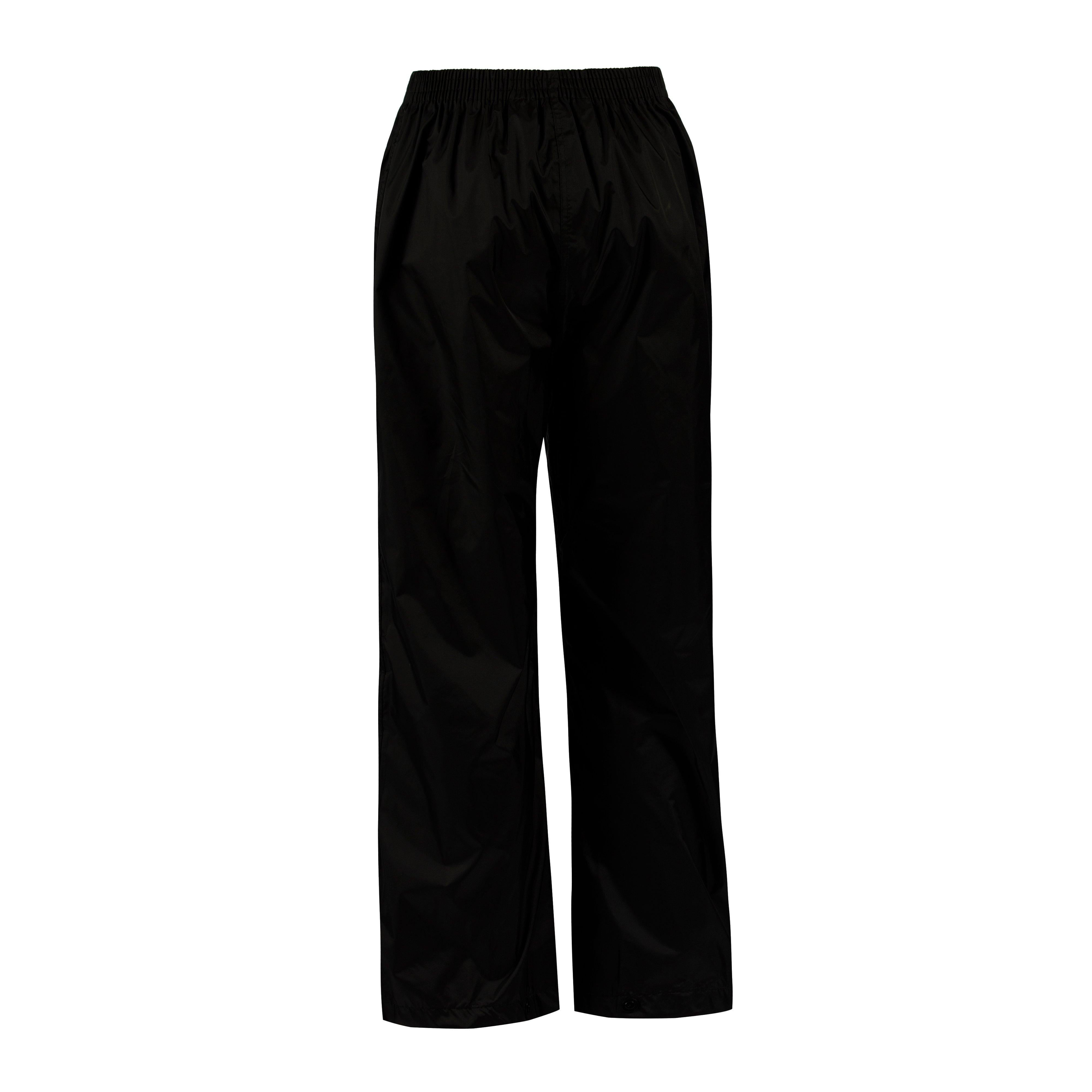 Kids Pack It Waterproof Overtrousers Black