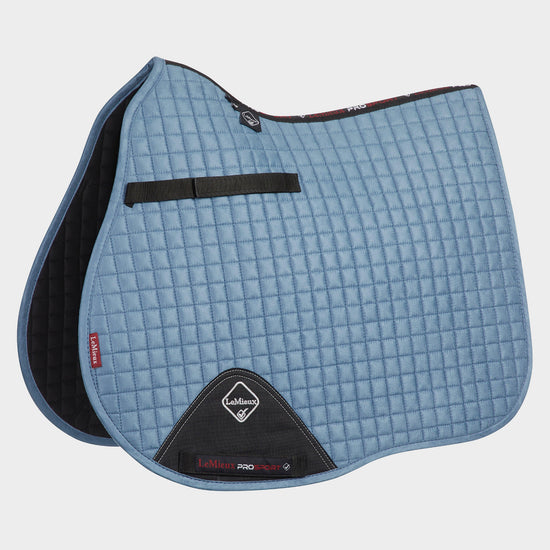 ProSport Suede GP/Jump Square Saddle Pad Ice Blue