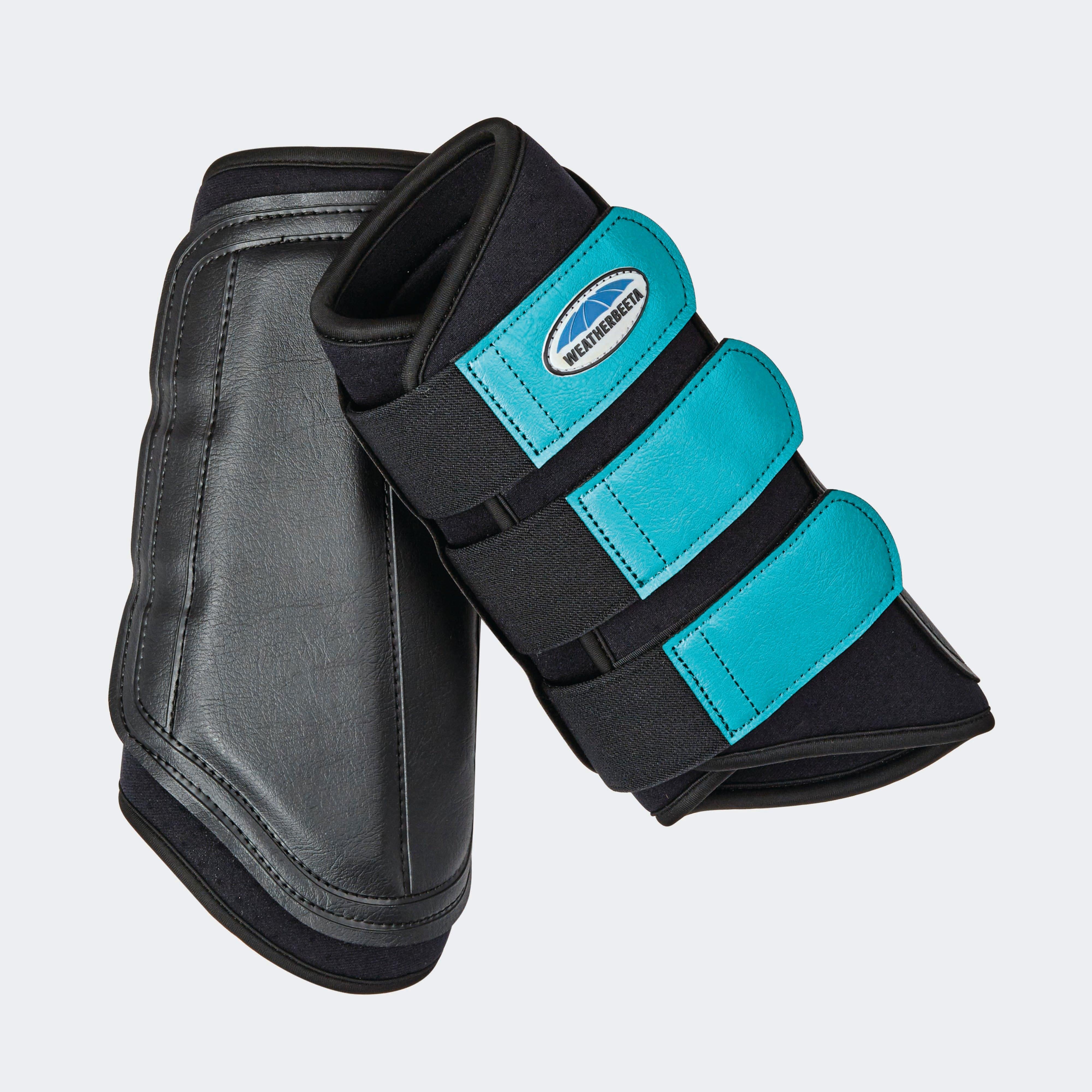Single Lock Brushing Boots Black/Turquoise