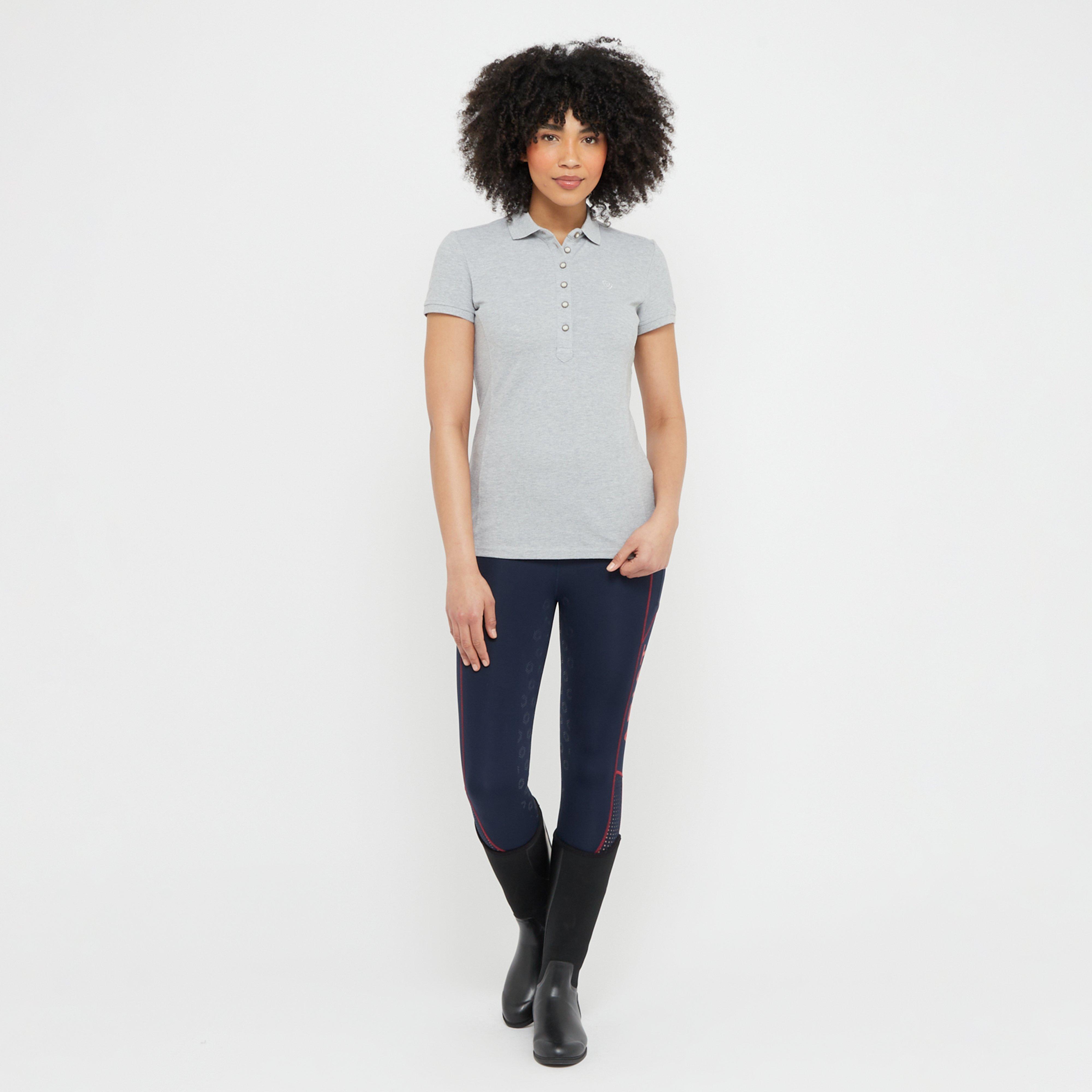 Womens Prix 2.0 Short Sleeved Polo Shirt Heather Grey