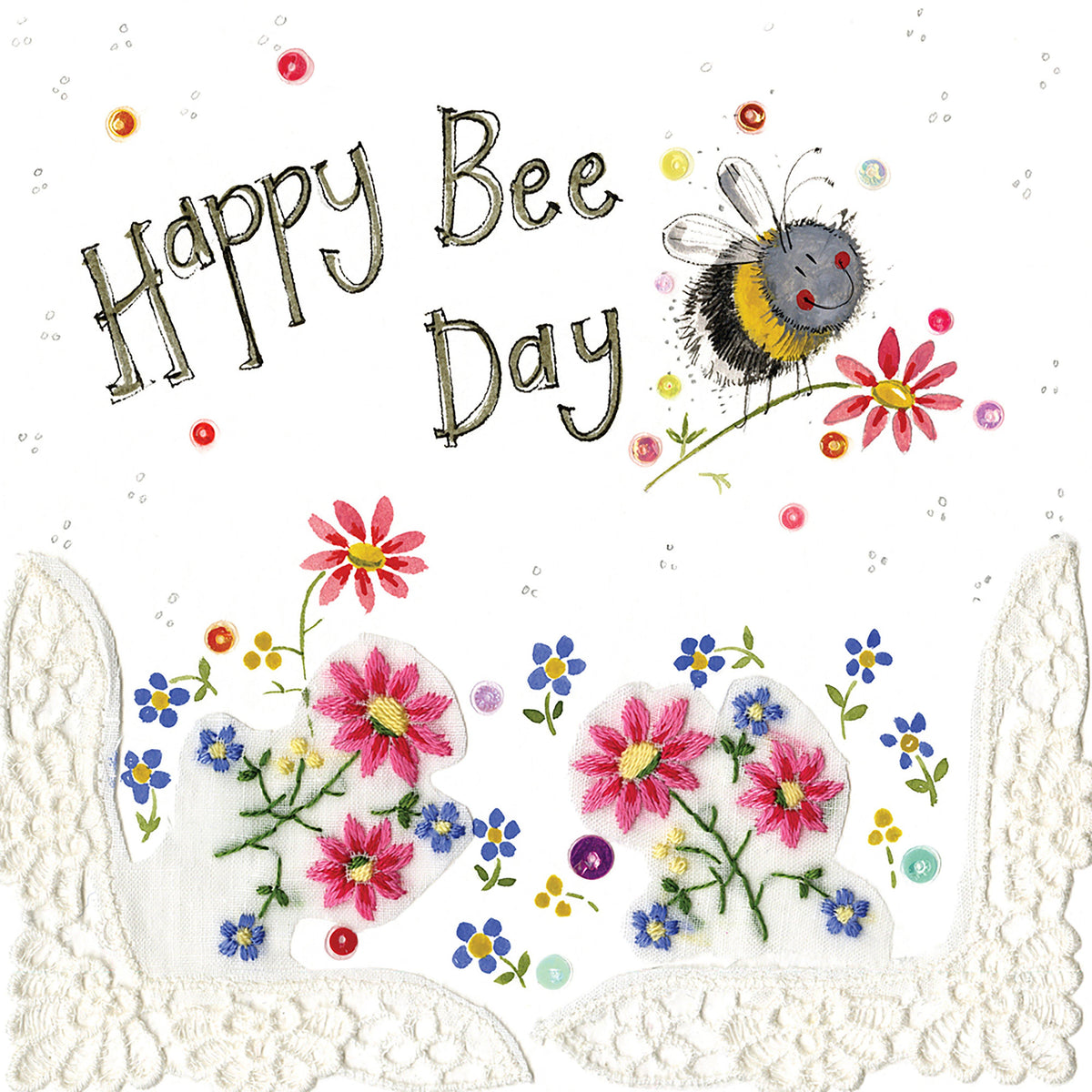 Sparkle Card Bee Day