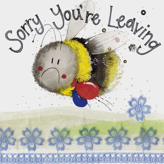 Sparkle Card Bee Leaving
