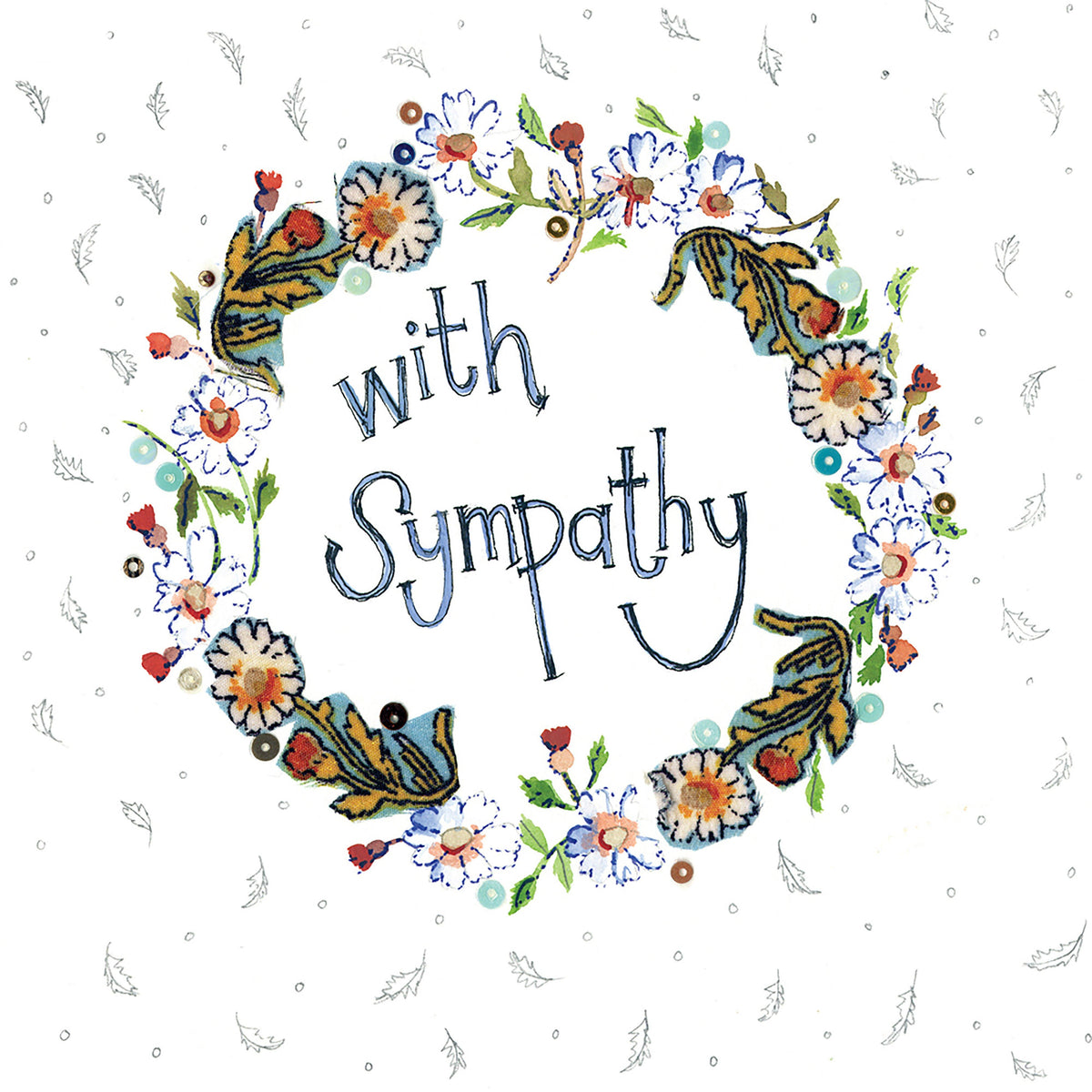 Sparkle Card Floral Sympathy