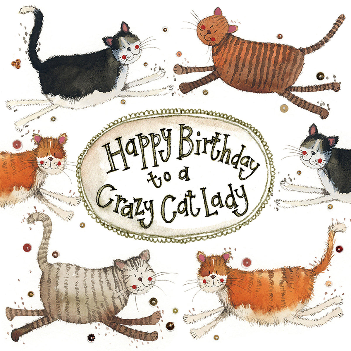 Little Sparkle Card Crazy Cat Lady