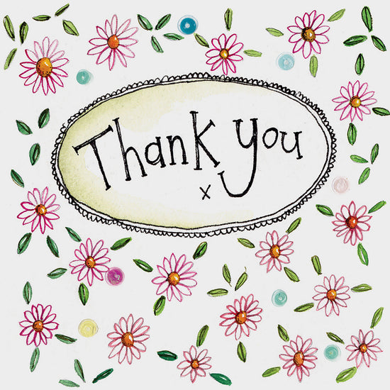 Little Sparkle Card Flower Thank You