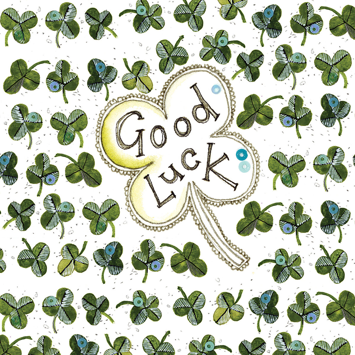 Little Sparkle Card Good Luck Clover