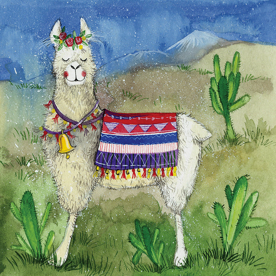 Blank Card Llama
