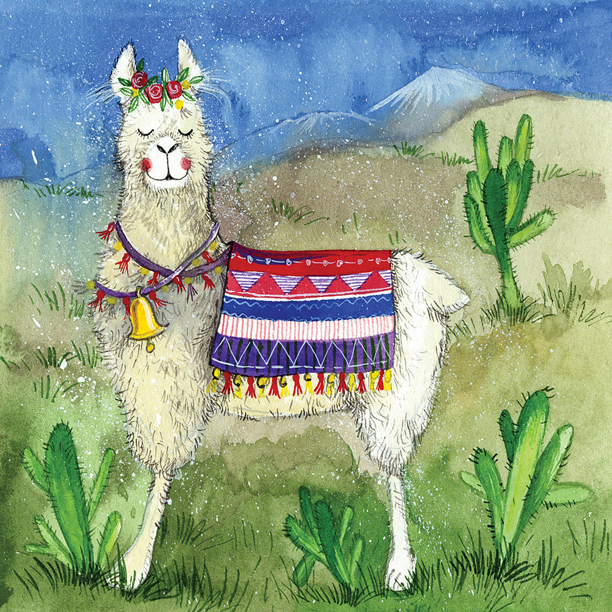 Blank Card Llama