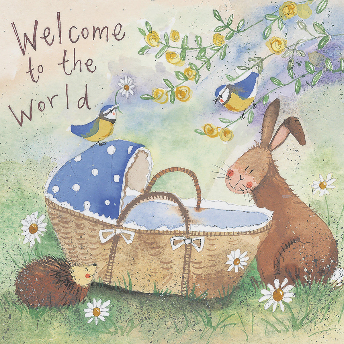 New Baby Card Welcome To The World Bunny