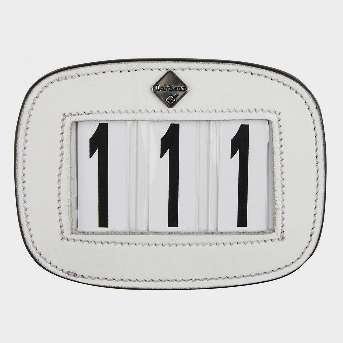 Saddle Pad Number Holder White