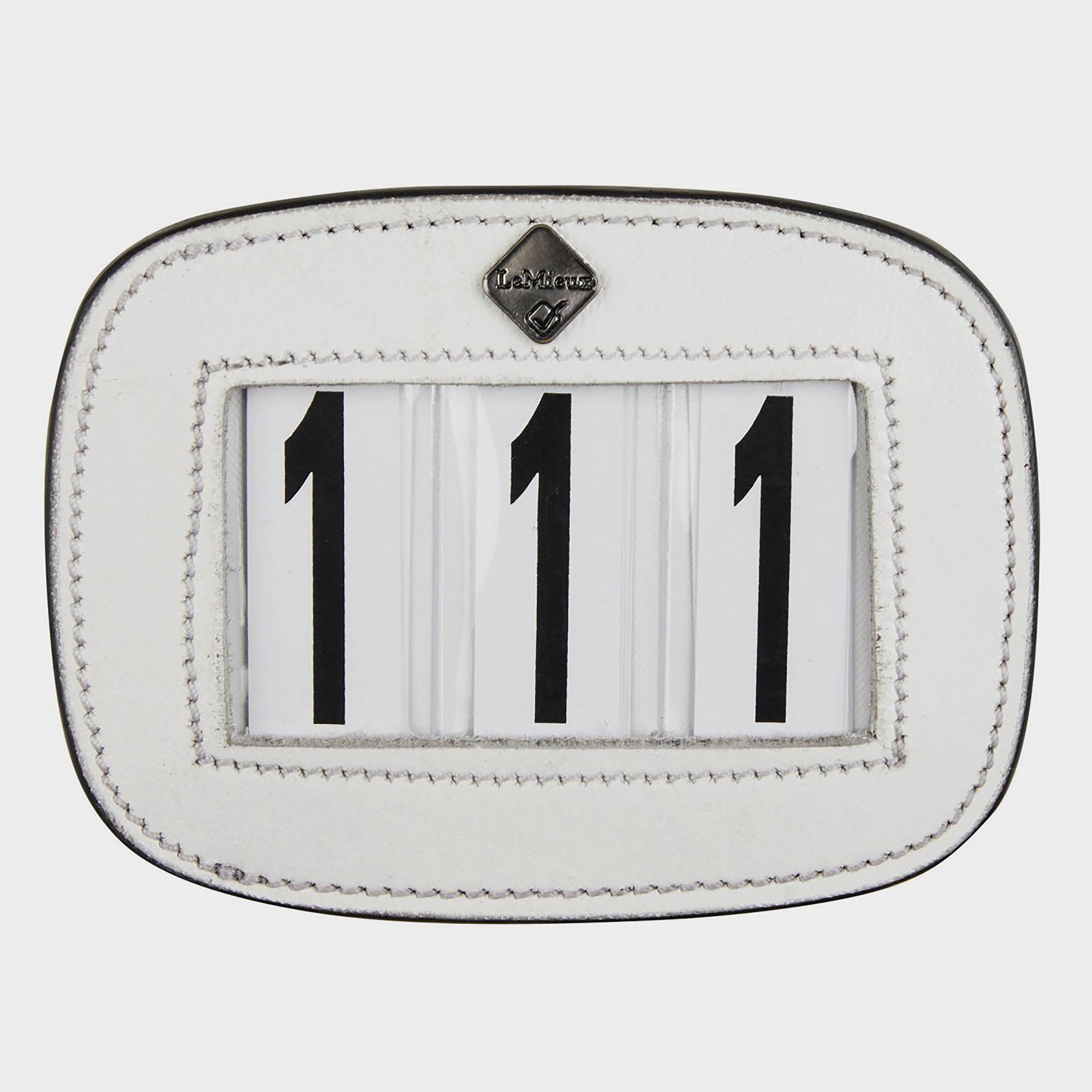 Saddle Pad Number Holder White
