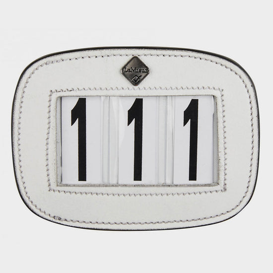 Saddle Pad Number Holder White