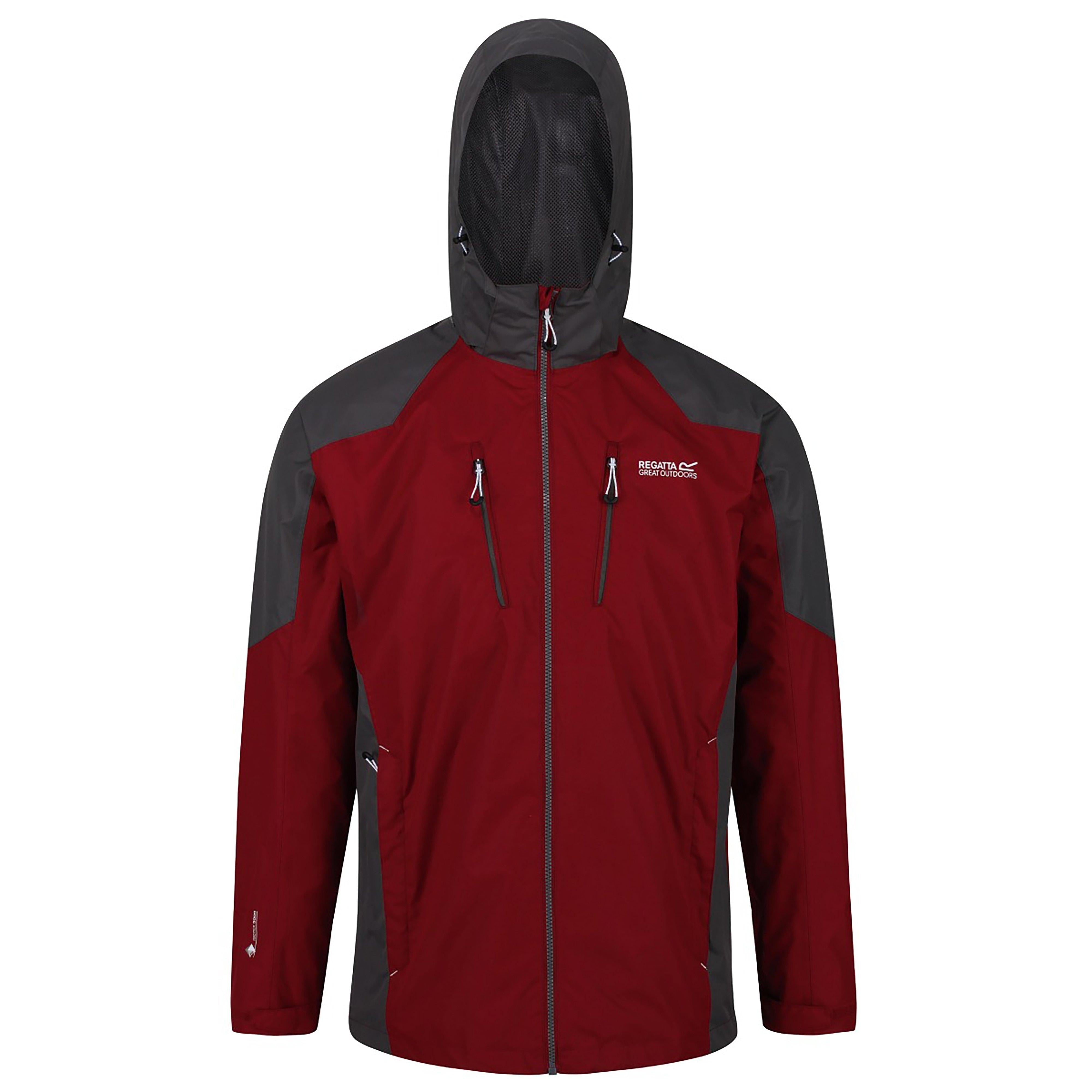 Mens Calderdale III Jacket Dehli Red Magnet Grey