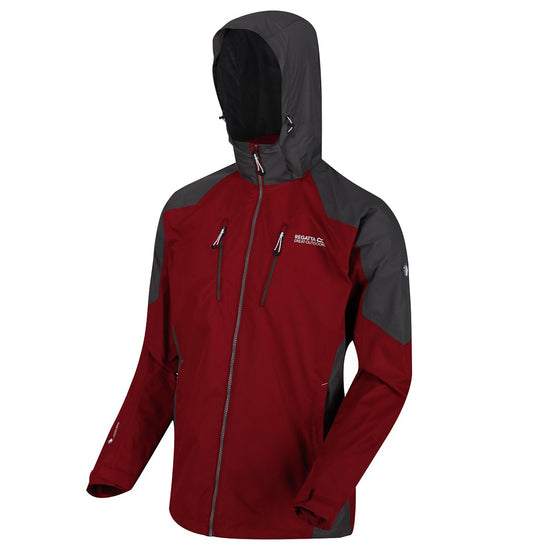 Mens Calderdale III Jacket Dehli Red Magnet Grey