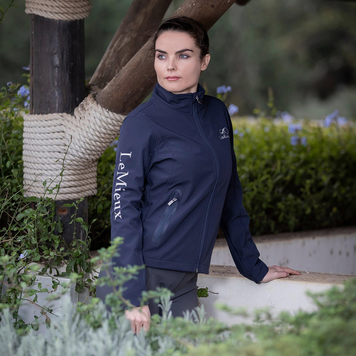 Team LeMieux Womens Softshell Team Jacket Navy