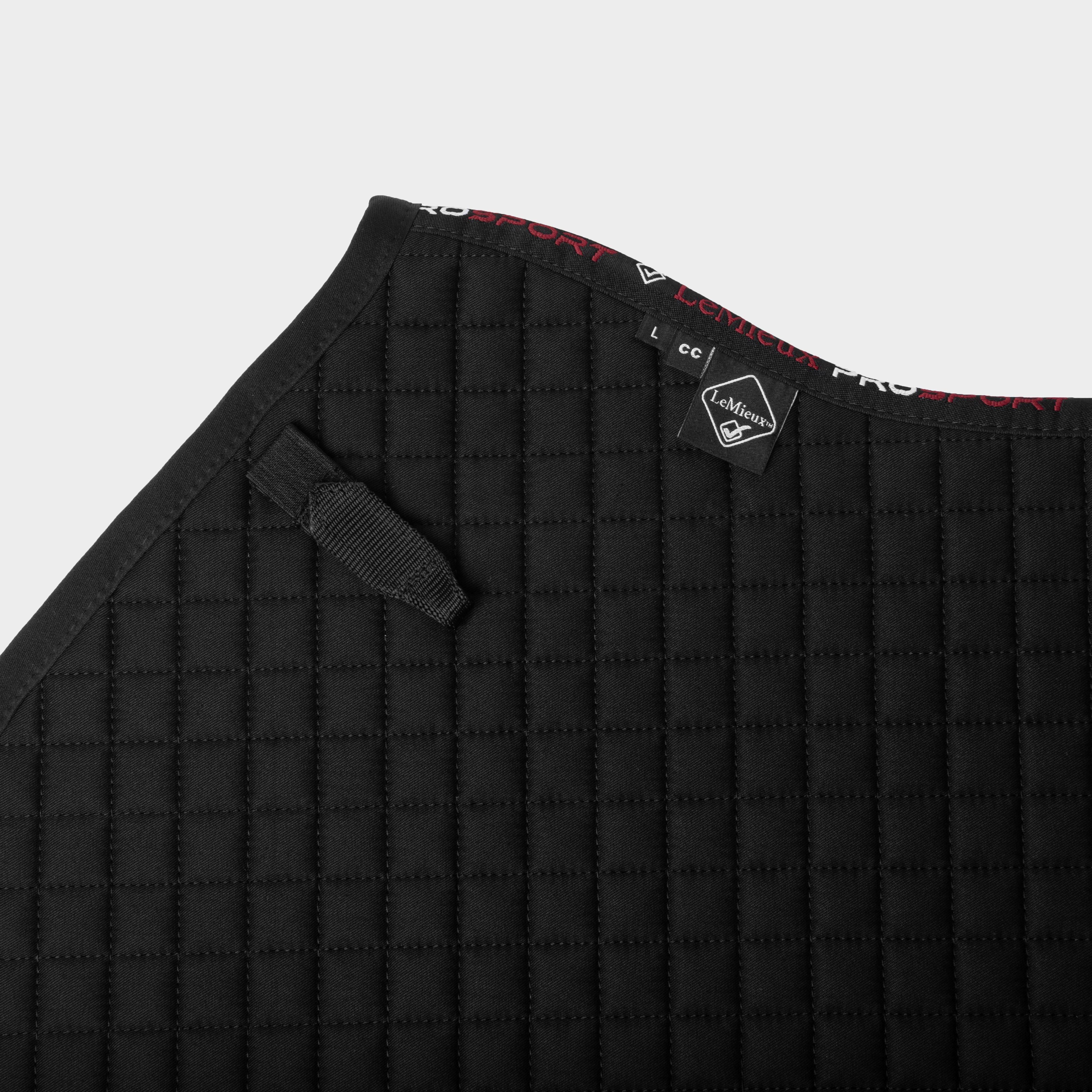 Cotton Close Contact Saddle Pad Black