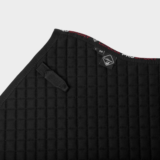 Cotton Close Contact Saddle Pad Black