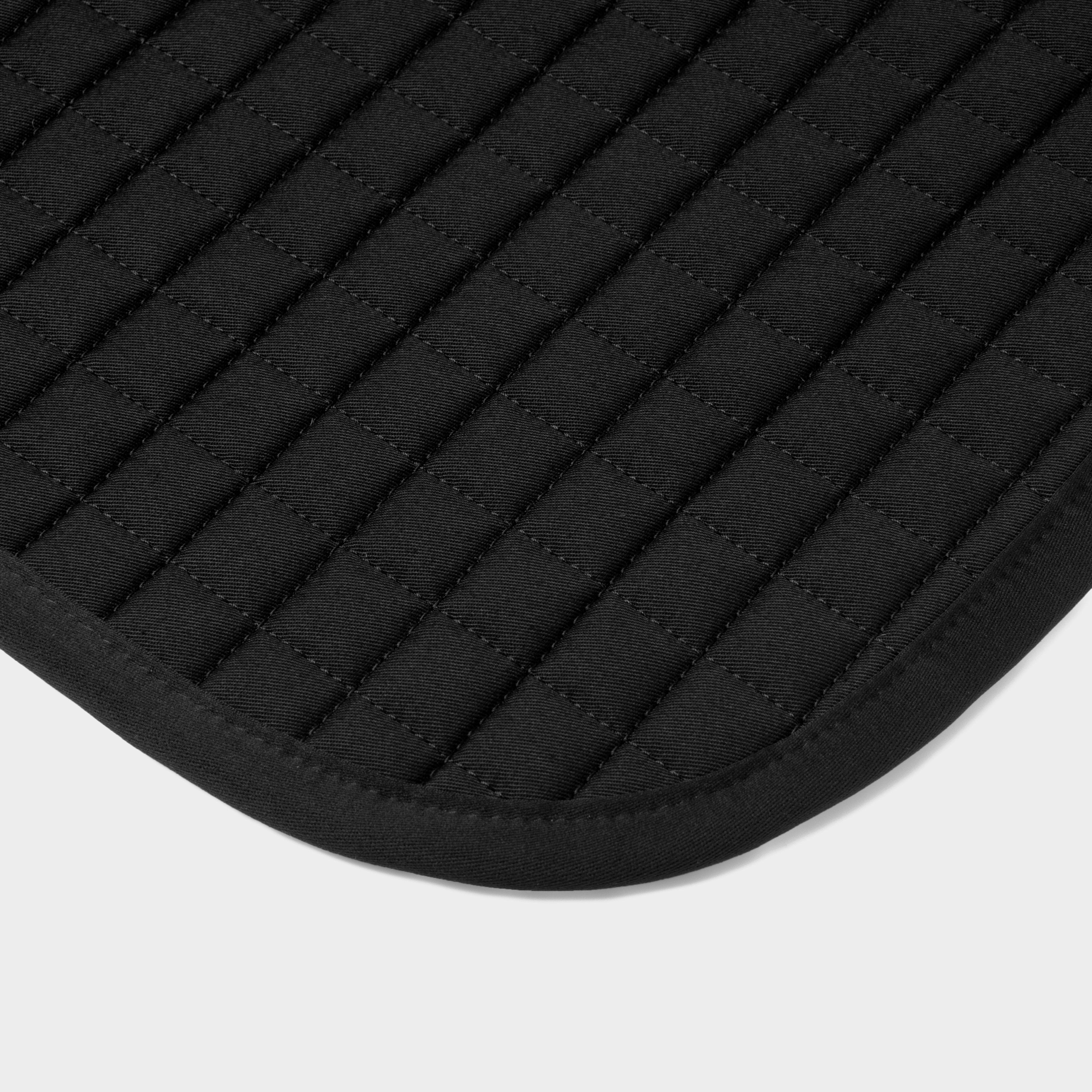 Cotton Close Contact Saddle Pad Black