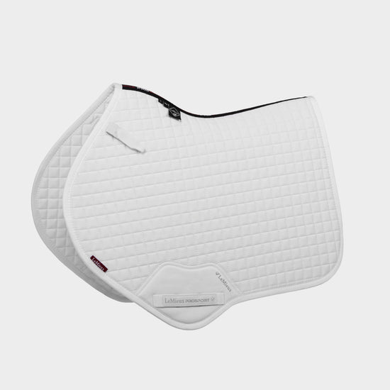 Cotton Close Contact Saddle Pad White