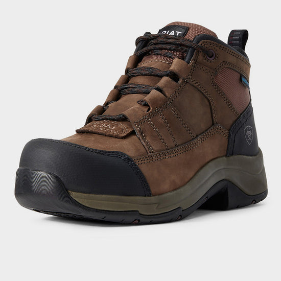 Womens Telluride Composite Toe Work Boots Distressed Brown