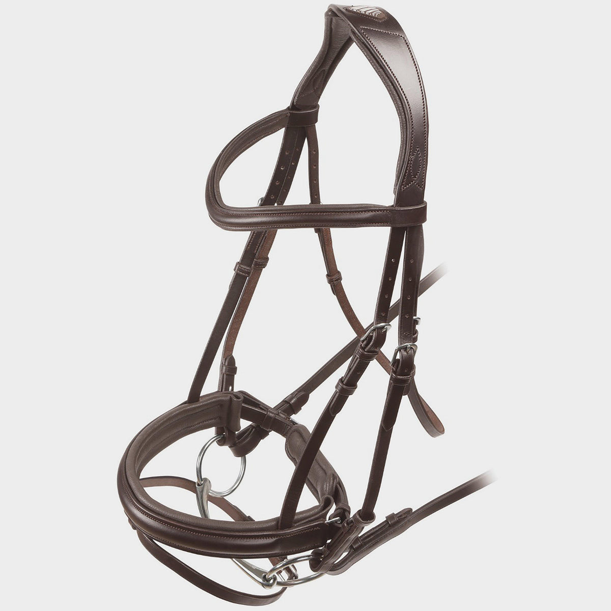 Dressage Flash Bridle Havana