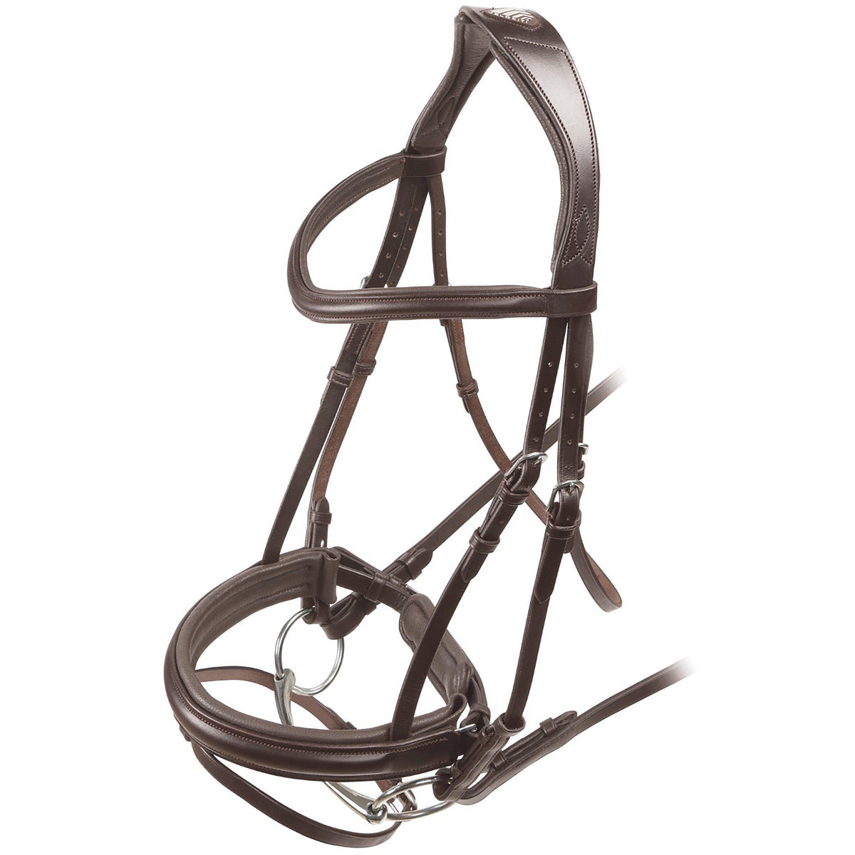 Dressage Flash Bridle Havana